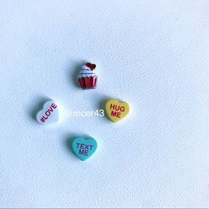 Sweet Valentines Day charm set